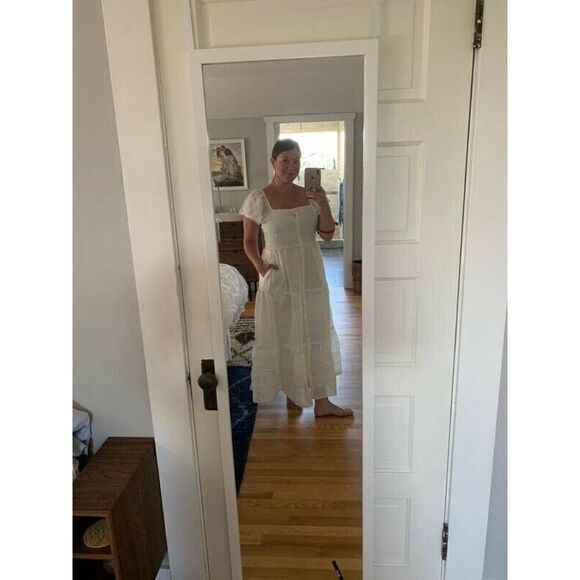 NWT ANTHROPOLOGIE OTHILIA EMBROIDERED EYELET DRESS - Picture 3 of 3